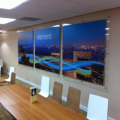 Canteen Acrylic Display Panels for Farnells