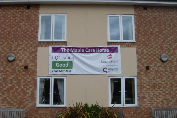 Maple Care Home CQC banner