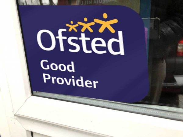Oftes Good Window Sticker Visual Ofsted window sticker    Image of Oftes Good Window Sticker Visual